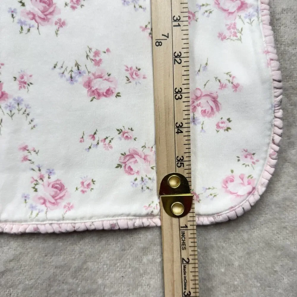 Gymboree Baby Blanket 2002 Vintage Spring Is In The Air Floral Pink Cream Roses